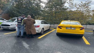 Başakşehirde sürücüyü tehdit eden taksici yakalandı