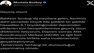 Başkan Bozbeyden deprem mesajı: Temennimiz, herhangi bir olumsuzluğun yaşanmamış olması