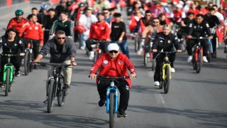 Başkan Büyükkılıç, ‘Cumhuriyetin Gücüyle Pedallıyoruz etkinliğine katıldı