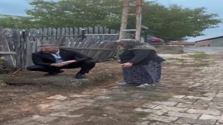 Başkan Civanın samimi tavırları sosyal medyada ilgi görüyor