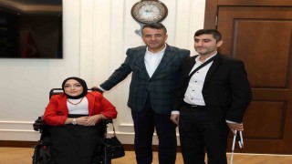 Başkan Doğandan engelli sporculara destek