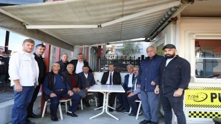 Başkan Ekimden taksici esnafını ziyaret