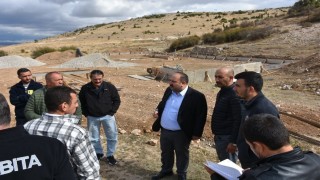 Başkan Hamamcı Oklubalında yapılan çalışmaları yerinde inceledi