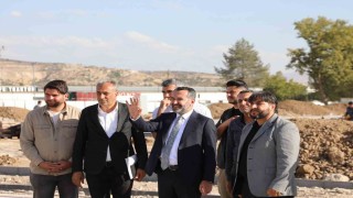 Başkan Şerifoğulları Doğu Parkta incelemelerde bulundu