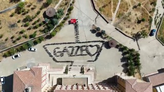 Batmanda öğrencilerden Gazzeye anlamlı destek