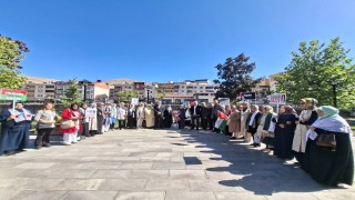 Bayburtta ‘Gazze için Sessiz Çığlık etkinliğiyle İsrail protesto edildi