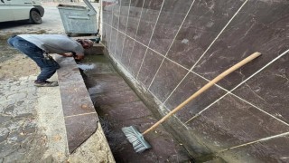 Bayırköyde çeşme ve çevresi temizlendi