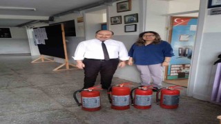 Bayırköyde yangın tüpleri yenilendi