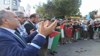 Beyşehirde öğrenciler Soykırıma dur dedi