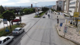 Bilecikte dron destekli trafik denetimi