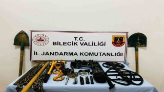 Bilecikte kaçak kazı operasyonunda 5 kişi suçüstü yakalandı