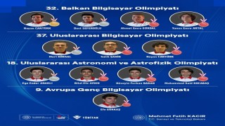 Bilim olimpiyatlarında Türkiye rüzgarı: Türkiyenin parlak gençlerinden 4 olimpiyatta 12 madalya