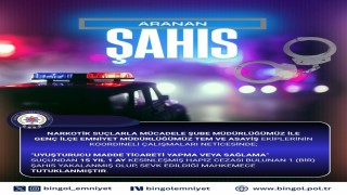 Bingölde hakkında 15 yıl kesinleşmiş hapis cezası bulunan zanlı tutuklandı