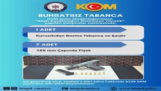 Bingölde ruhsatsız silah ve tüfekler ele geçirildi