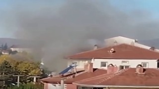 Boluda apartman dairesi alev alev yandı