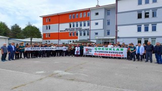 Boluda lise öğrencilerinden Filistine destek