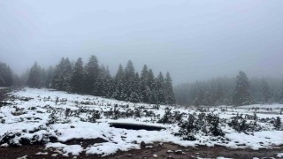 Bolunun yüksekleri beyaz örtüyle kaplandı