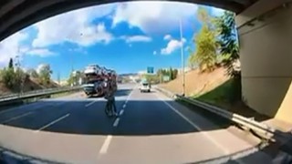 Bu sefer de tersten bisiklet geldi