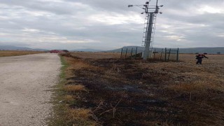 Burdurda arazi yangını