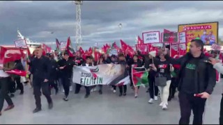 Burgaz Gençlik Derneğinden Filistine destek yürüyüşü