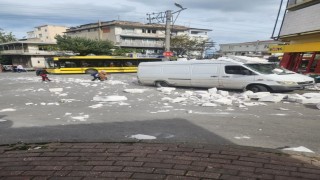 Bursada fırtına ağaçları devirdi, çatıları uçurdu