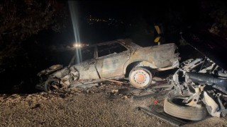 Bursada korkunç kaza: Araç alev aldı, yangın ormana sıçradı