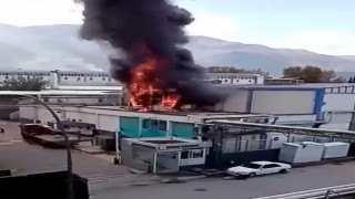 Bursada korkutan fabrika yangını