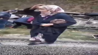 Bursada yolcu minibüsü devrildi 8 kişi hafif yaralandı