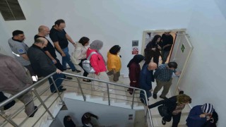 Büyükşehir Belediyesinde gerçeği aratmayan tatbikat