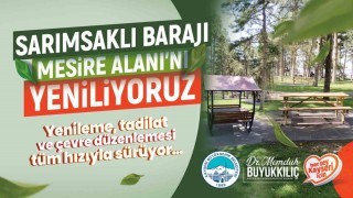 Büyükşehir, Sarımsaklı Barajı Mesire Alanını yeniliyor