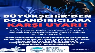 Büyükşehirden dolandırıcılara karşı uyarı