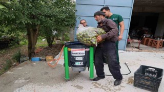 Büyükşehirin ceviz soyma makineleri üreticilerin hizmetinde
