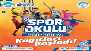 Büyükşehirin spor okullarında 2. güz dönemi kayıtları başladı