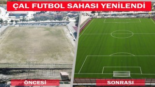 Çala modern futbol sahası kazandırıldı