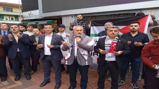 Çaycumada Filistine Özgürlük yürüyüşü düzenlendi