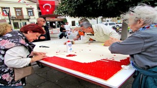 Çeşmede Cumhuriyet Bayramı coşkusu mozaik atölyesiyle başladı