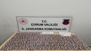 Çorumda 3 bin adet uyuşturucu hap ele geçirildi