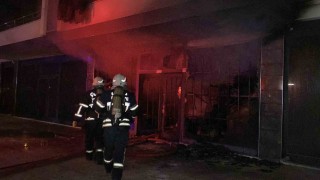 Çorumda bir iş yerine ait depoda çıkan yangın korkuttu