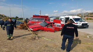 Çorumda otomobille kamyonet çarpıştı: 1 ölü