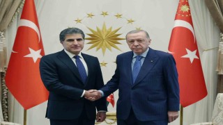 Cumhurbaşkanı Erdoğan, Irak Kürt Bölgesel Yönetimi Başkanı Barzaniyi kabul etti.