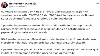 Cumhurbaşkanı Erdoğan, Kuveyt, Katar ve Ummanı ziyaret edecek