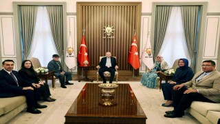 Cumhurbaşkanı Erdoğan, Mersinli şehit ailesini kabul etti