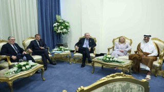Cumhurbaşkanı Erdoğandan Fransa, İngiltere, İtalya ve Katar liderleriyle toplantı