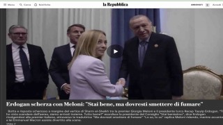 Cumhurbaşkanı Erdoğanın İtalya Başbakanı Meloniye sigara uyarısı İtalya basınında