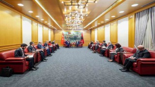 Cumhurbaşkanı Yardımcısı Yılmaz, Arnavutluk Cumhurbaşkanı Begaj ile görüştü