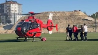 Darendede 88 yaşındaki hasta, helikopterle Malatyaya sevk edildi