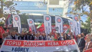 Devlet Memurları Konfederasyonudan TÜİK önünde toplu sözleşme eylemi