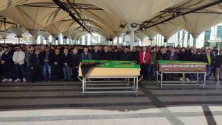 Devrilen konteynerin altında kalarak hayatını kaybeden adam son yolculuğuna uğurlandı