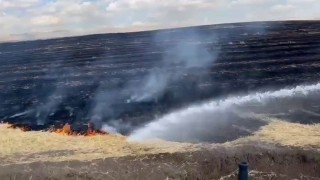 Diyarbakırda anız yangını