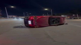 Diyarbakırda araç takla attı: 1 yaralı